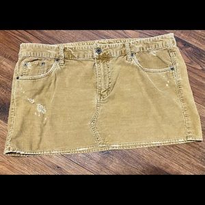 American Eagle corduroy distressed mini skirt